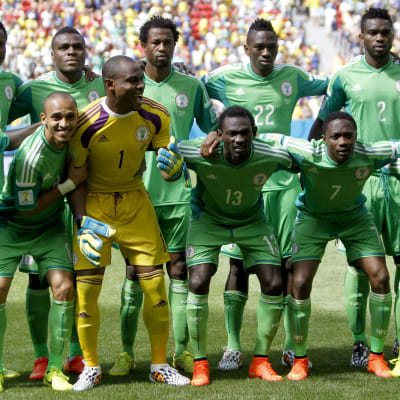 Nigeria tog sig vidare från gruppspelet vid VM 2014.