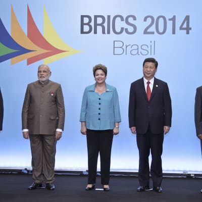 BRICS-ländernas sjätte möte i Brasilien 15 juli 2014.