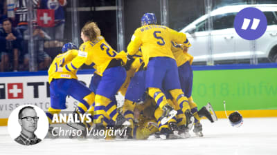 Sverige firade VM-guld i fjol våras.