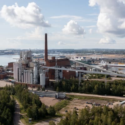 Stora Ensos massafabrik i Bärnäs i Kotka.