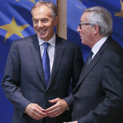 Storbritanniens förre premiärminister Tony Blair på ett möte i Bryssel 25.1.2017
