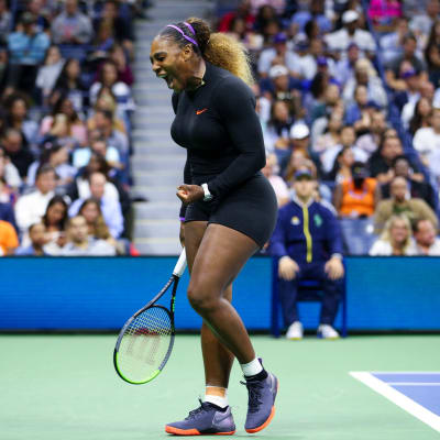 Serena Williams jublar