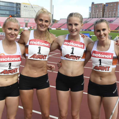 Sandra Eriksson, Karin Storbacka, Nathalie Blomqvist och Zenitha Eriksson