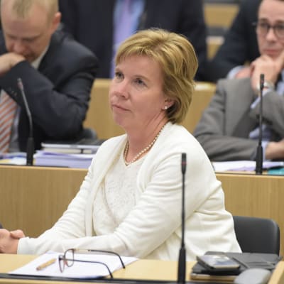 Anna-Maja Henriksson (SFP) i riksdagen.