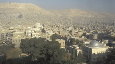 På bilden ser man Syriens huvudstad Damaskus.