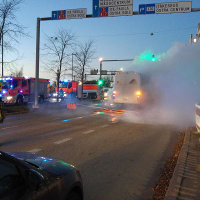 Bussbrand i Böle 4.11.2015