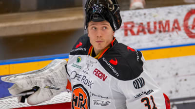 Förra säsongen fick Emil Larmi vara målvaktsreserv i NHL-match.