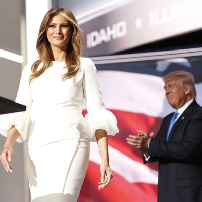 Melania Trump talade under republikanernas partikonvent i Cleveland.