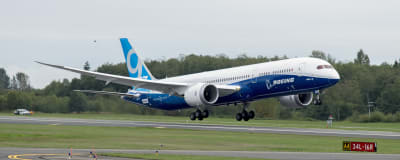 Ett Boeing 787-9-flygplan.