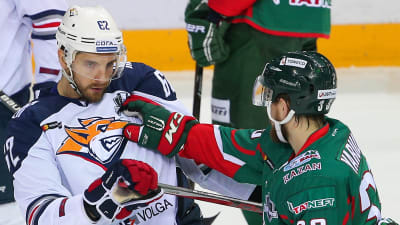 Oskar Osala och Albert Jarulin, Metallurg-Kazan, mars 2017.