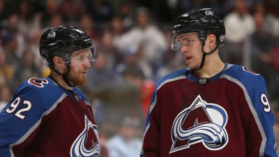 Gabriel Landeskog och Mikko Rantanen.
