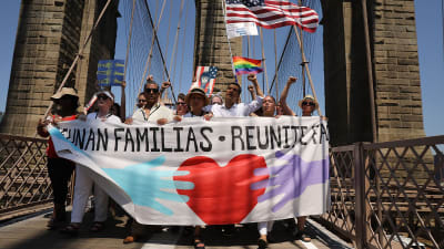  "Families Belong Together"- demonstration i New York