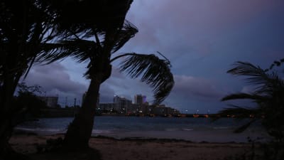 Orkanen Maria närmar sig Puerto Rico. 