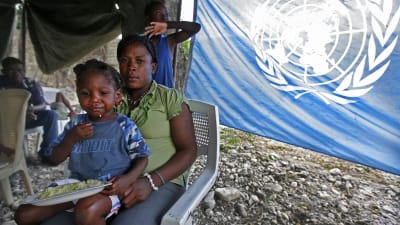 FN:s biståndsarbete i Haiti.