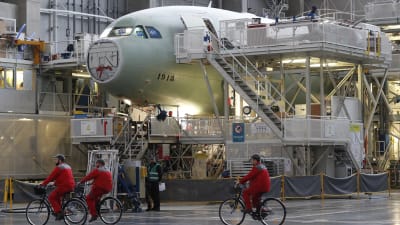 airbus fabrik i frankrike. 