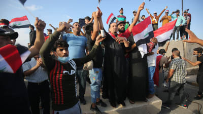 Demonstration i Bagdad 25.10.2019