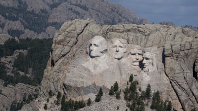 Mount Rushmore, i Keystone, South Dakota. Bilden tagen den 2 juli 2020. 
