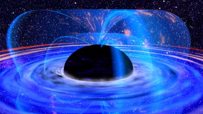 Ett supermassivt svart hål.