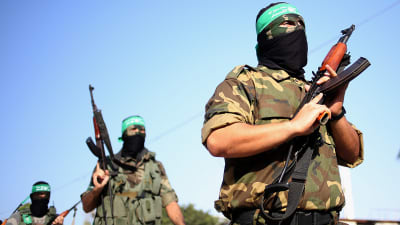 al-Qassam-soldater fotograferade i september 2013.