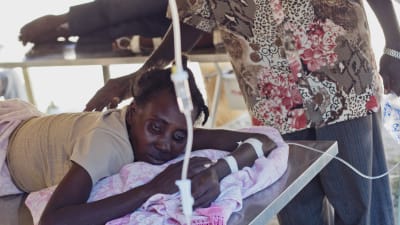 Kolerapatient på Haiti