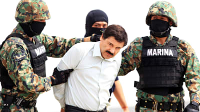 Knarkbossen Joaquín Guzmán greps den 22 februari 2014.