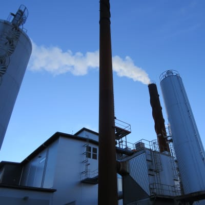 Ekenäs Energis kraftverk och flisvärmeverk i Björknäs i Raseborg.