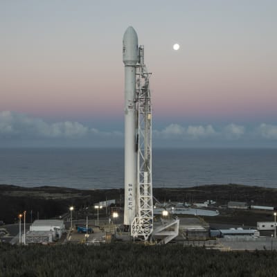 En Falcon 9-raket från företaget Space X.