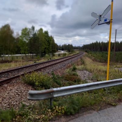 Plankorsning i Skogby.