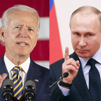 USA:s president Joe Biden och Rysslands president Vladimir Putin har diametralt olika åsikter om vad spänningarna kring Ukraina beror på. 