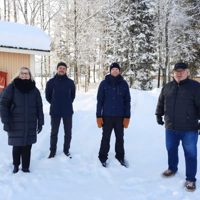Milla Kallioinen, Sören Öhberg, Anders Sandlin och Lars Björklund har alla varit med och utarbetat planen för Jakobstads rekreationsområden. 
