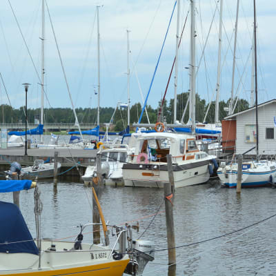 Båtar i Ekenäs gästhamn.