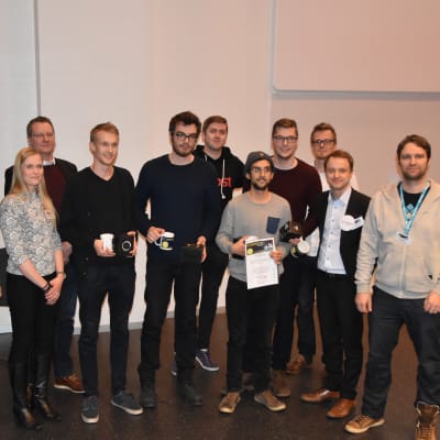 Nathan Brachotte, Ishan Regmi, Gabriel Specq och Fredrik Fagerholm vann ICT Showroom 2017 med projektet "Kill The Dj". Tobias Asplund, Sebastian Bröckl, Anton Lindholm och Benjamin Österholm vann priset "Anniversary jury".