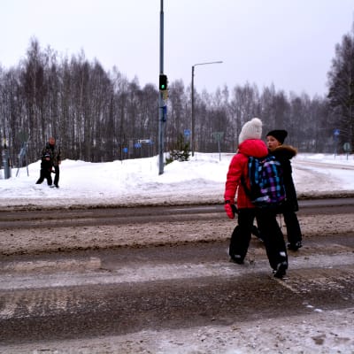 Övergångsställe över västra Mannerheimleden i Borgå