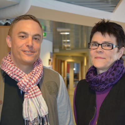 Rektorerna Nicke Wulff och Elise Kurtén
