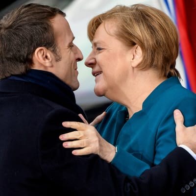 Emmanuel Macron och Angela Merkel