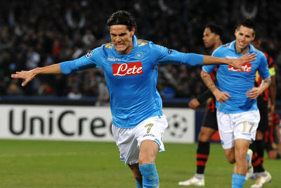Edinson Cavani öste in mål för Napoli 2011.