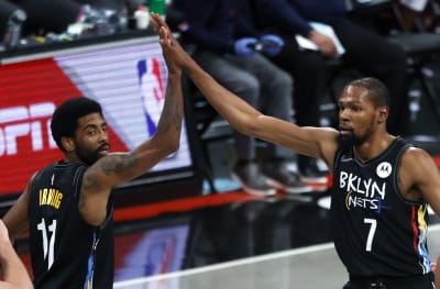Kyrie Irving och Kevin Durant.
