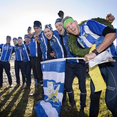 IFK Göteborg firar segern i Tiomila 2017.