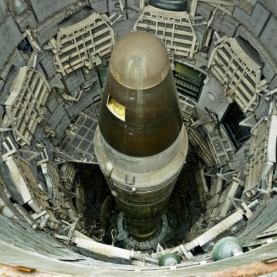 Titan II nuclear ICMB deaktivoitu ydinlärki ohjusmuseossa.
