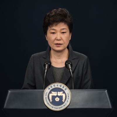 President Park Geun-hye höll ett tal till nationen 4.11.2016 då hon bad om ursäkt för sitt handlande.