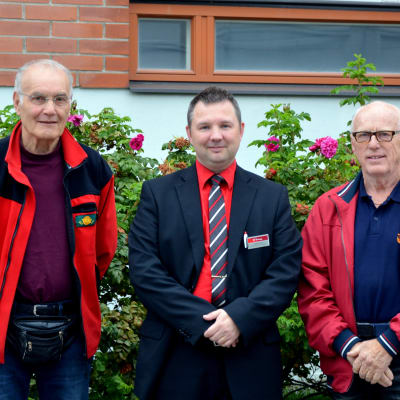 Wilhelm Skata, Marko Paulin och Stig Snickars.