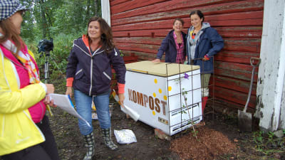 Frysbox som komposteringslåda