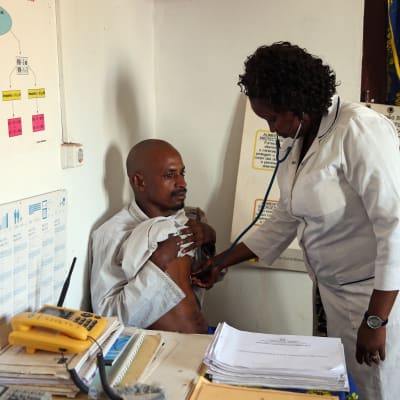 Ebolakontroll i regionen Gabu i Guinea-Bissau.