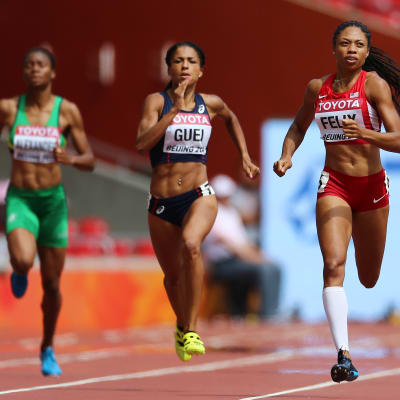 Allyson Felix i Peking 2015.