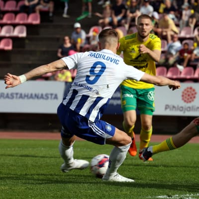 Bojan Radulovic tar avslut för HJK 2023.