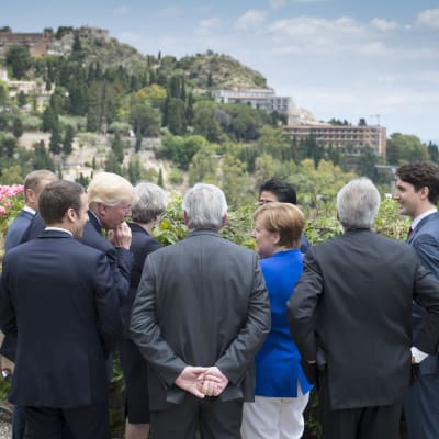 G7-ledare möts i Taormina på Sicilien.