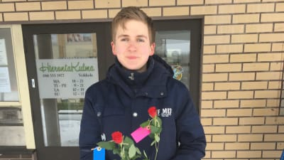 Bild på 22-åriga studerande Markus Myllyniemi.