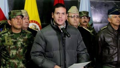 Colombias försvarsminister Juan Carlos Pinzon.