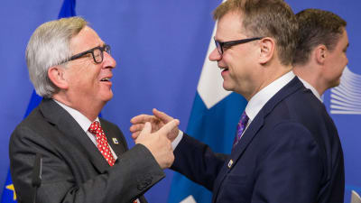 EU-kommissionens ordförande Jean-Claude Juncker och statsminister Juha Sipilä.