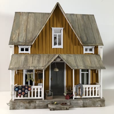 Ett gult hus i miniatyr